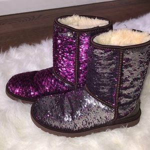 Sequin sparkly UGG boots size 7